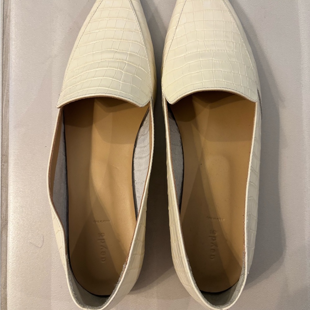 Aeyde Aurora croc-effect leather loafers